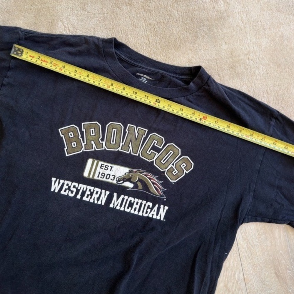 Pro Edge Western‎ Michigan Broncos Long Sleeve T-Shirt Black Mens XL - Picture 8 of 8